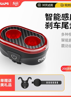CYCLAMI自行车智能感应公路刹车尾灯CY200流明警示装备充电车夜骑