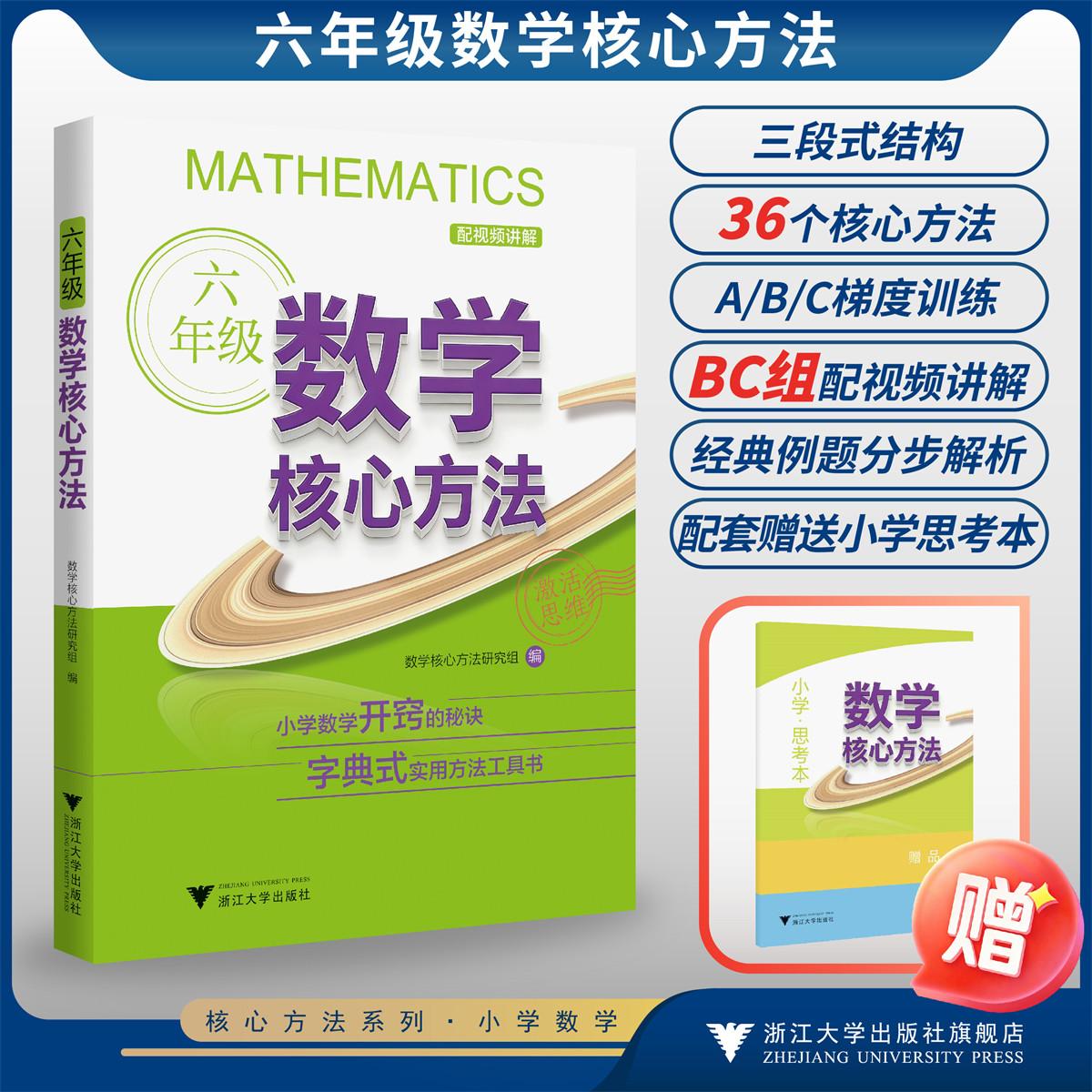 六年级数学核心方法/小学数学开窍的秘诀 字典式实用方法工具书/数学核心方法研究组/浙江大学出版社