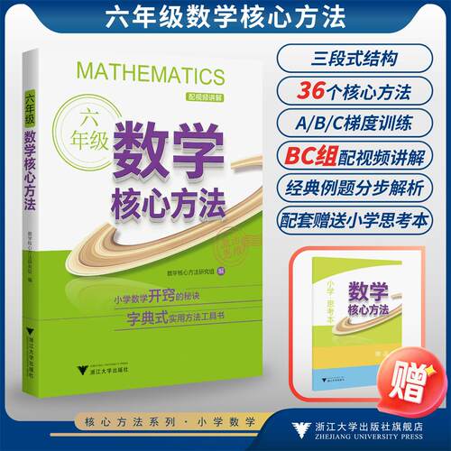 六年级数学核心方法/小学数学开窍的秘诀 字典式实用方法工具书/数学核心方法研究组/浙江大学出版社