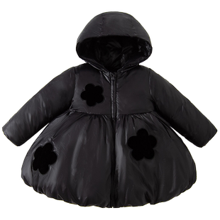 戴维贝拉女童中长款羽绒服冬季新款中大童外套儿童反季清仓