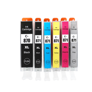 适用佳能TS8080墨盒MG7780 5080 5780 9080 6080彩色打印机PGI870