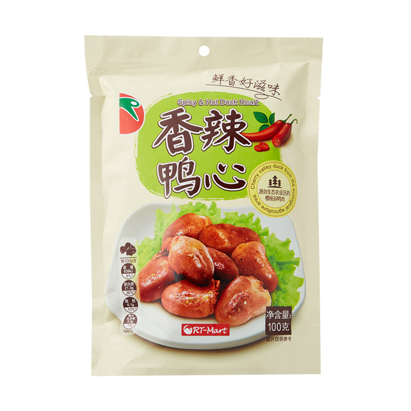 大润发(RT-Mart) 香辣鸭心100g|msdalam kategori makanan ringan/Nuts/Specialty, daging lembu tersentak-sentak/daging babi dipelihara/Lo Snek, snek itik - dari Buy2taobao.com untuk memberikan perkhidmatan ejen Taobao profesional membeli