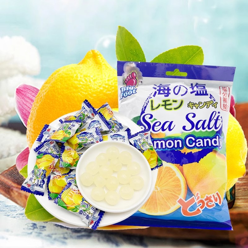 大马碧富马来西亚进口海盐咸柠檬糖大包装糖果薄荷清凉润喉糖