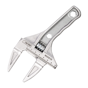 得力卫浴扳手多功能扳手短柄活扳手大开口水管水龙头管活两用工具