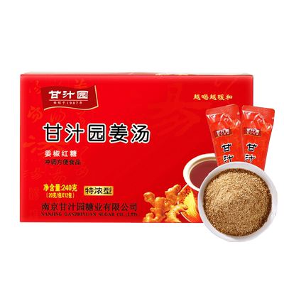 甘汁园特浓型姜汤红糖姜茶240g