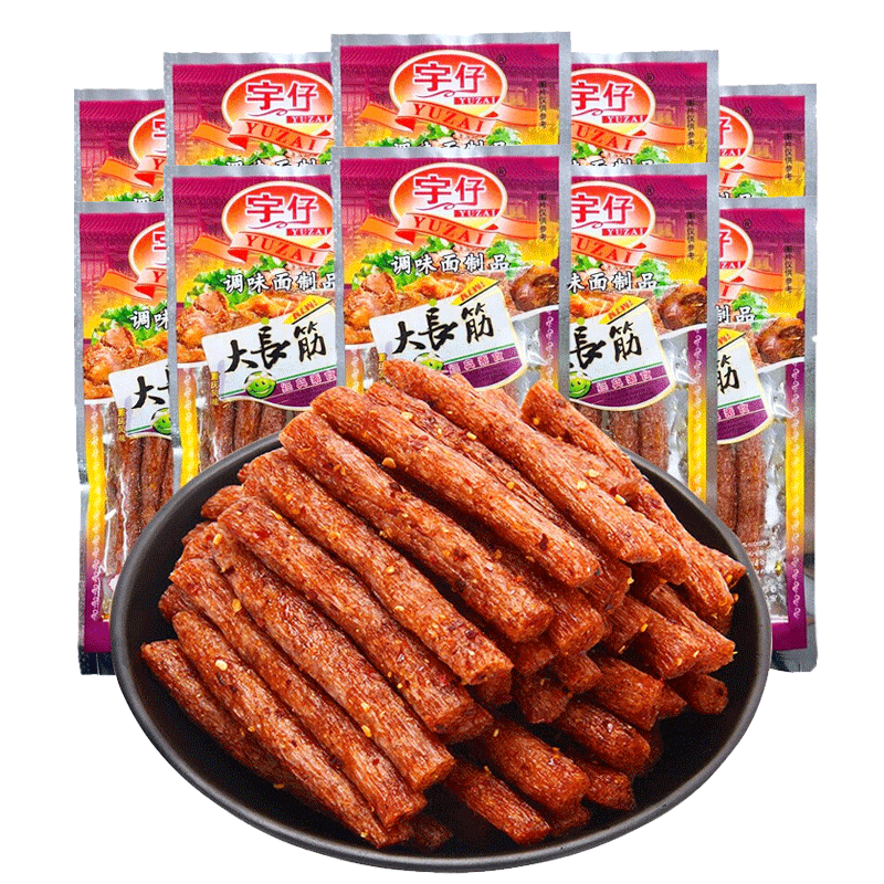 宇仔大长筋辣条儿时怀旧8090后校园香辣经典小吃休闲零食香辣解馋