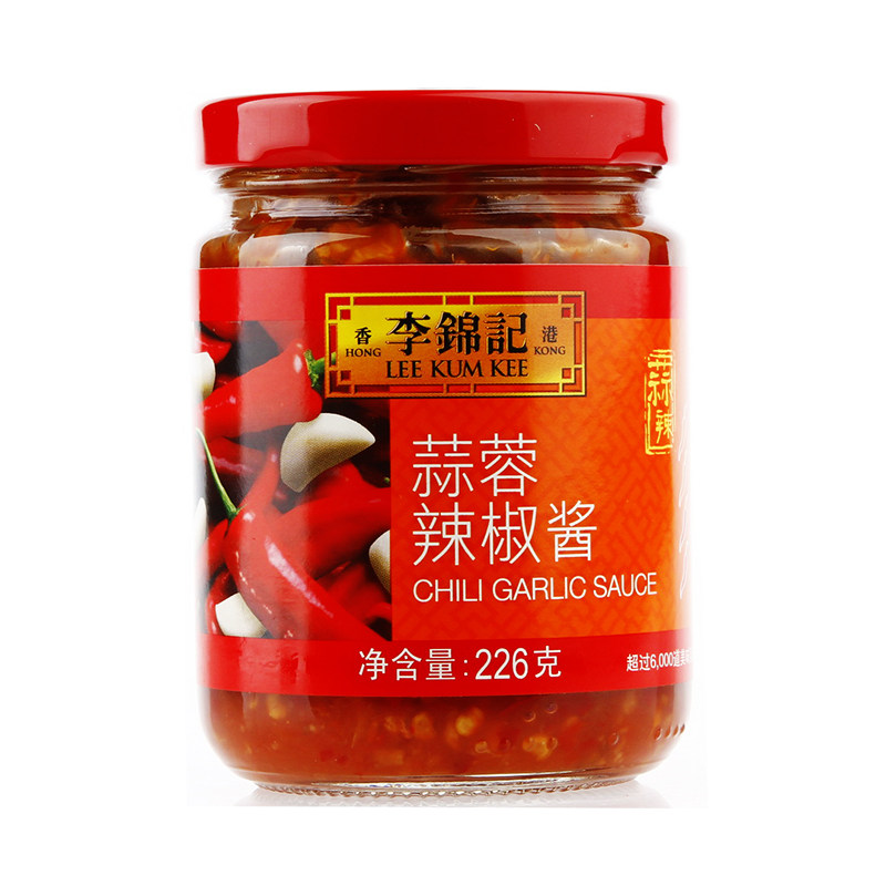 李锦记蒜蓉辣椒酱调味酱辣酱226克/瓶调料美味营养精选