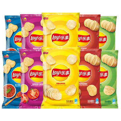 乐事休闲小吃薯片好吃美味
