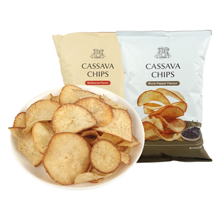 印尼进口莱纳烧烤味黑胡椒味木薯片香脆薯片膨化零食休闲小吃食品