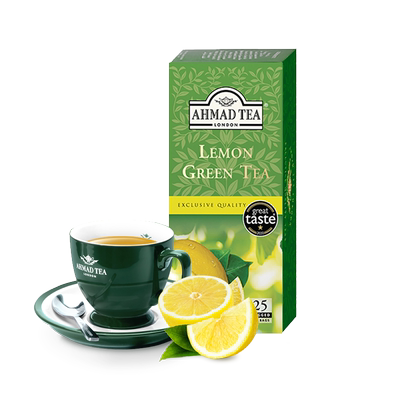 亚曼英式袋泡柠檬味绿茶进口茶叶