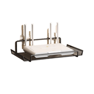 路由器放置架电视机顶盒置物架墙上免打孔墙壁托架wifi收纳盒
