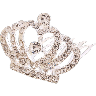 儿童皇冠头饰公主生日王冠宝宝插梳发饰女童公主宝宝发饰女孩发夹