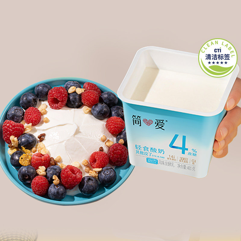 简爱轻食酸奶4%蔗糖图片
