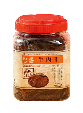 卤趣大片原切五香卤牛肉干