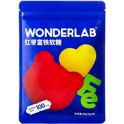 万益蓝WONDERLAB富铁软糖