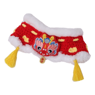 猫咪项圈小配饰围脖装扮宠物项圈项链猫脖圈狗狗脖套小猫新年围脖