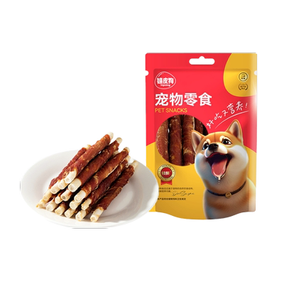 嬉皮狗狗狗磨牙棒零食鸡鸭肉干