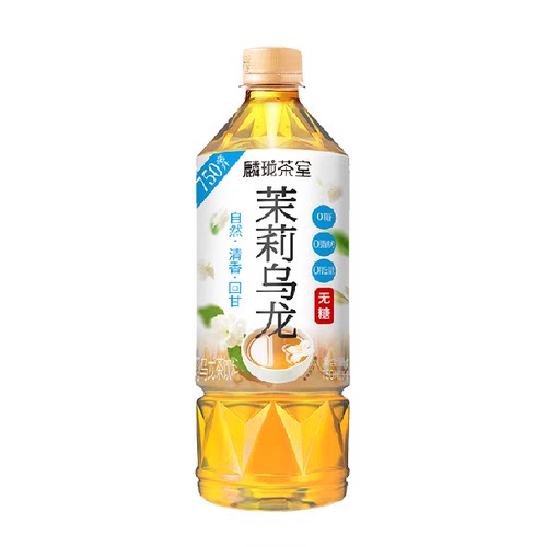 麟珑茶室茉莉乌龙茶饮料750ml*6瓶装无糖茶饮料夏季饮料