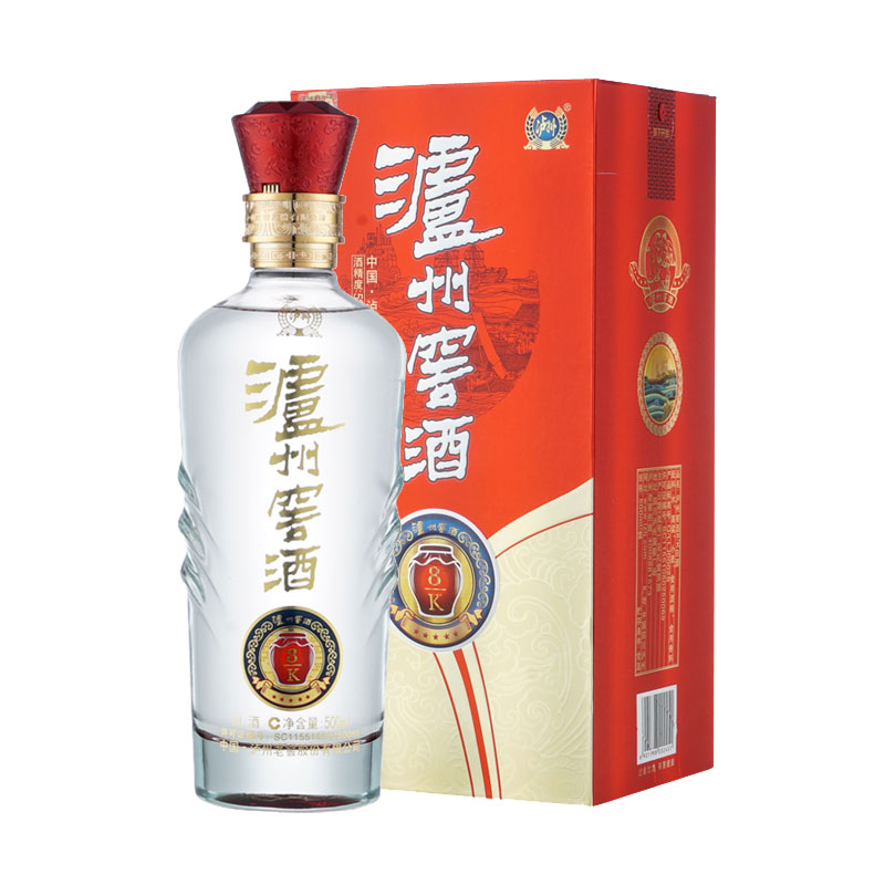 52度泸州窖酒8/k白酒 500ml/瓶
