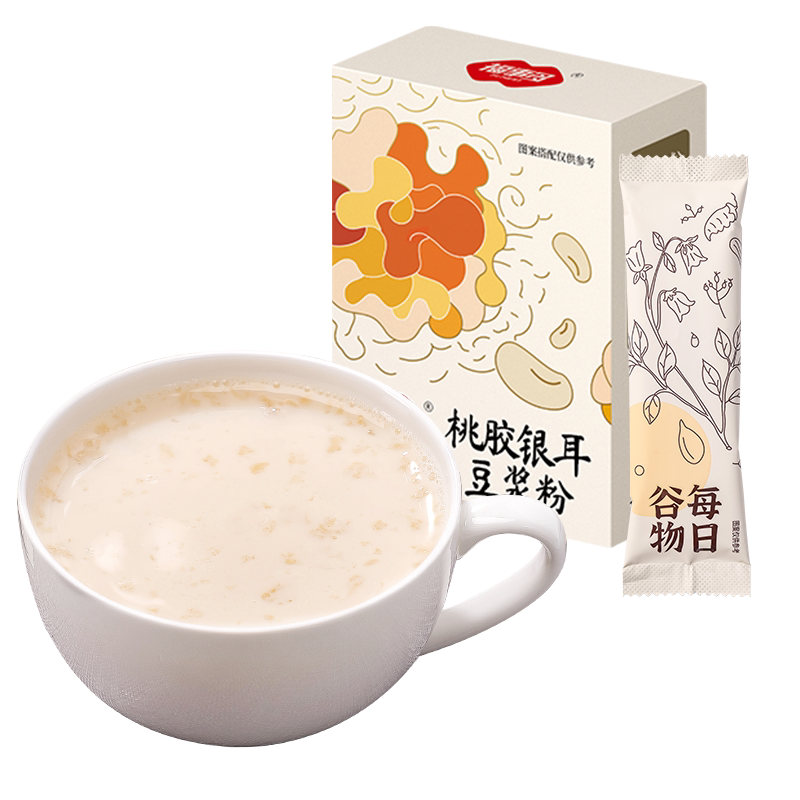 包邮福事多桃胶银耳豆浆粉200g营养早餐冲泡速溶豆浆饮品