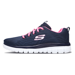 【下拉享淘金币】斯凯奇轻便舒适妈妈休闲鞋运动鞋休闲减震跑步鞋