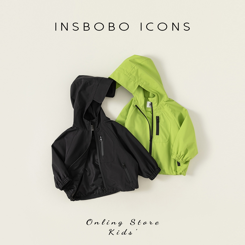 INSbobo儿童三防冲锋衣男童外套