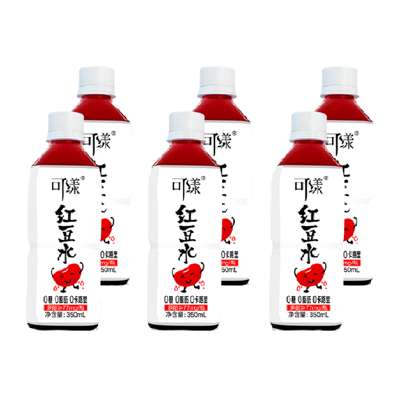 可漾零脂红豆植物饮品350ml×6瓶