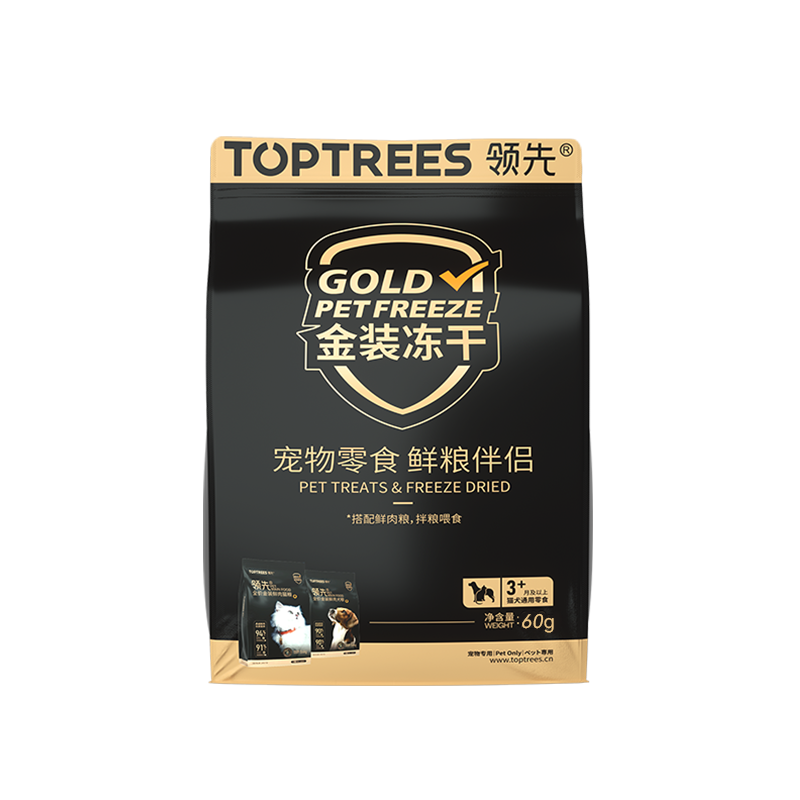 Toptrees60g领先猫零食金装冻干60g