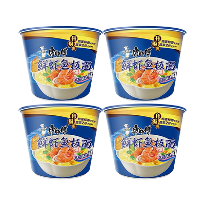 康师傅鲜虾鱼板面方便面