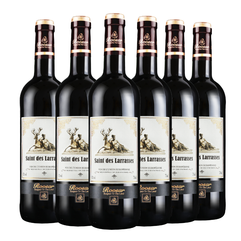 罗莎庄园红酒整箱 法国原瓶进口维克多干红葡萄酒750ml*6瓶送礼