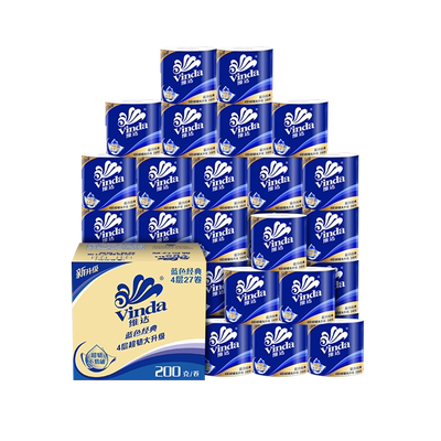 维达4层蓝色经典卷纸多规格可选