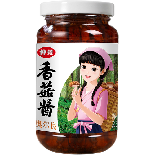 仲景香菇酱奥尔良拌饭拌面蘑菇酱暴下饭菜夹馍炒饭甜辣健康有营养