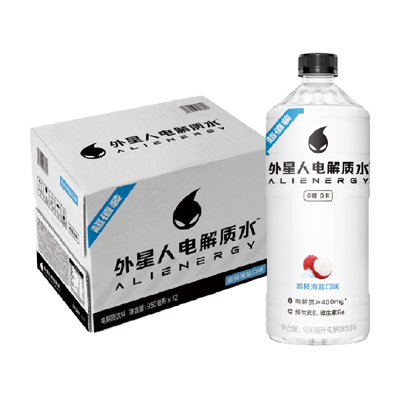 外星人电解质水大瓶装多口味可选0糖0卡含维生素饮料