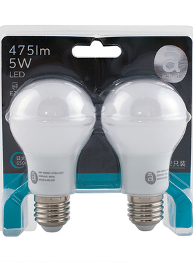 Actuel LED灯泡 5W E27日光色2只装