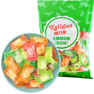 棵力果无糖型清新口气薄荷糖