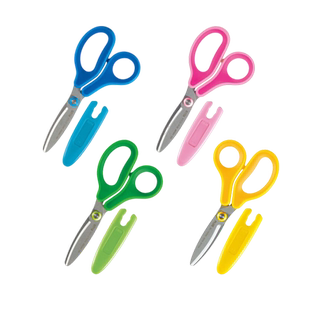 日本plus普乐士儿童安全剪刀小学生幼儿园宝宝手工剪纸专用保护套