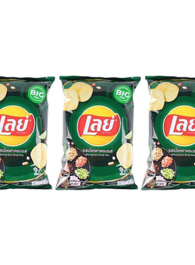 泰国乐事进口零食薯片69g×3袋