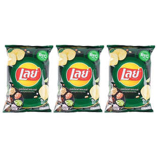 泰国进口乐事冬阴功味薯片69g*3办公室膨化休闲食品凑单小吃零食
