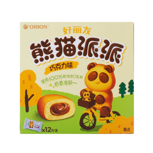 好丽友熊猫派派可食品糕点巧克力
