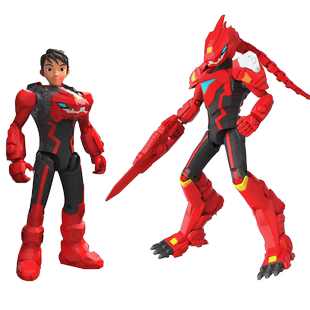 奥迪双钻量子战队之恐龙守护光辉战神儿童合体变形机器人圣诞礼物