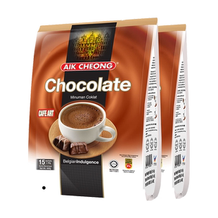 益昌老街香浓巧克力速溶可可粉2袋早餐办公下午茶奶茶冲饮品
