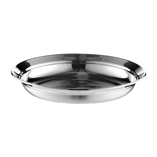 onlycook 316不锈钢盘子备菜盘小碟子 饺子盘圆盘餐盘烤肉盘餐具