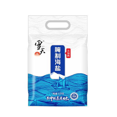 雪天盐未加碘粗盐食用盐1.2kg×1包