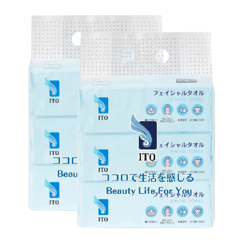 ITO/艾特柔60抽*6包一次性洗脸巾