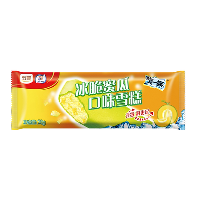 五丰冰脆蜜瓜味冷饮雪糕70g×1袋