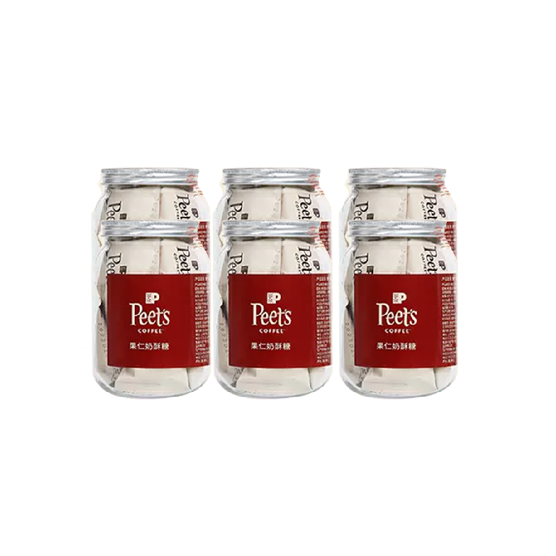 Peets皮爷果仁奶酥糖108g×6罐
