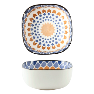 舍里波西米亚风陶瓷小吃碟火锅蘸料碟干果坚果碟小菜咸菜碟味碟