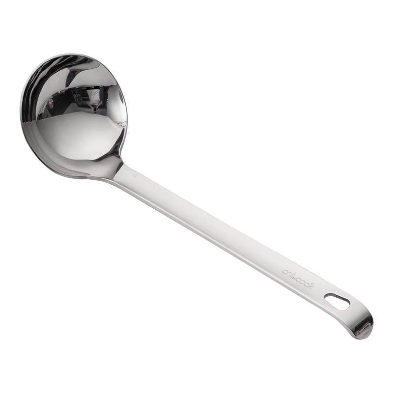 onlycook316不锈钢汤勺火锅勺家用盛汤稀饭大勺拉面勺盛菜勺-1个