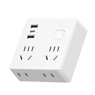 德力西快充插座转换器86型一转多拓展插排插转换插头家用插座USB