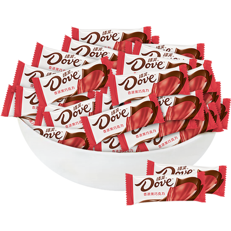 德芙香浓黑巧克力6g散装糖果500g*1袋订婚礼结婚庆喜糖糖果伴手礼